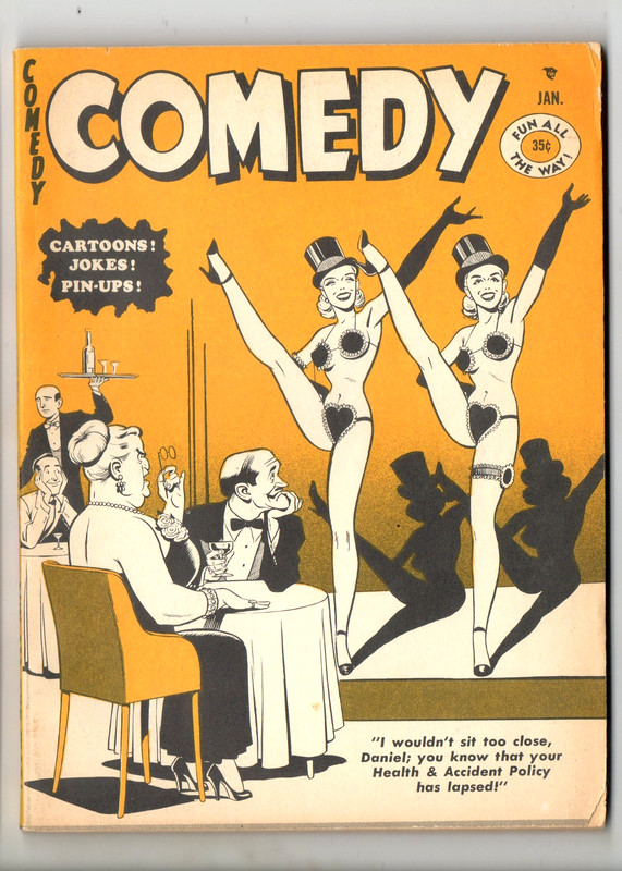 COMEDY MAGAZINE JANUARY 1963.  MARIA STINGER, GAY DAWN, WOLVERTON, WARD, WENZEL