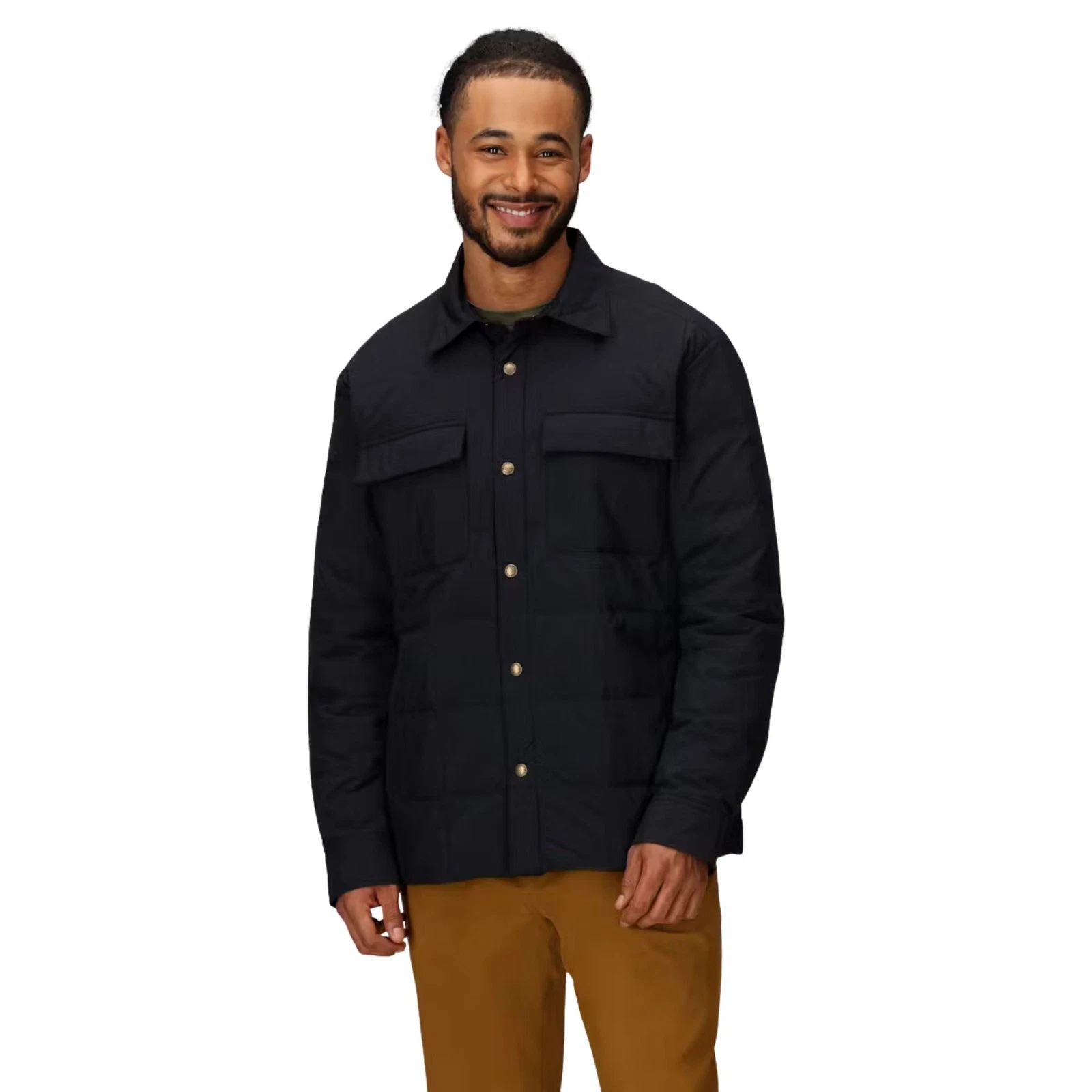 Marmot Ares Shacket Men's Casual Jacket, Black, Medium