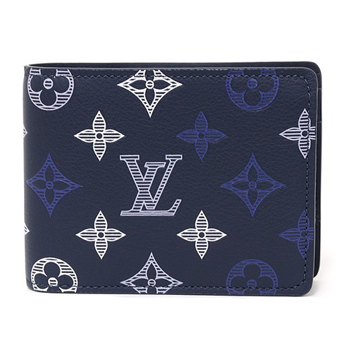 LOUIS VUITTON wallet Portefeiulle Multripru M29137 Monogram shadow Navy blue
