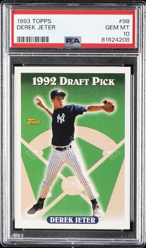 1993 TOPPS #98 DEREK JETER ROOKIE RC PSA 10