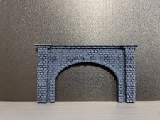 2 x N Gauge Double Track Stone Portal Tunnel Model Railway 1:148 Scale