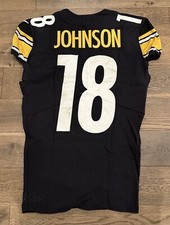 Game Worn Used Pittsburgh Steelers Diontae Johnson Jersey