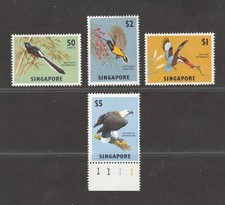 1962 SINGAPORE Birds MLH Sc#66-69 CV $118