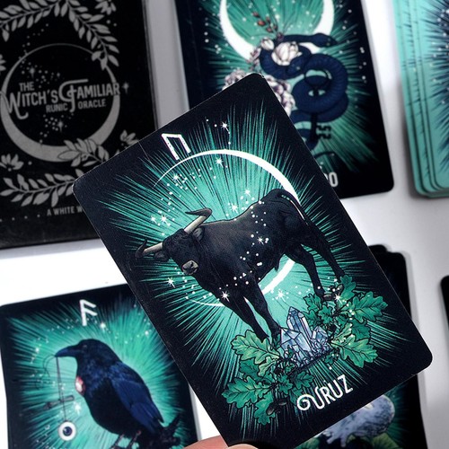 Hexen Vertraute Runen Orakelkarte Indie Tarot Deck Runen Tier Tarotkarten - Bild 6 von 12