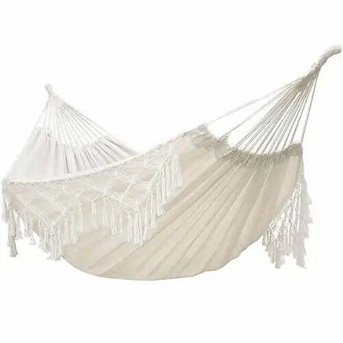 Portable Hanging Bed Hammock Garden hammock white hammock Cotton - Picture 25 of 26