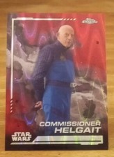 2024 Topps Chrome Star Wars Red Blaster Raywave Commissioner Helgait