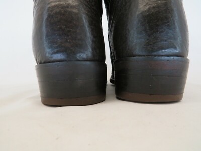 MONTANA Brown Leather Shark Cowboy Western Boots Mens Size 7 M Men main image 4
