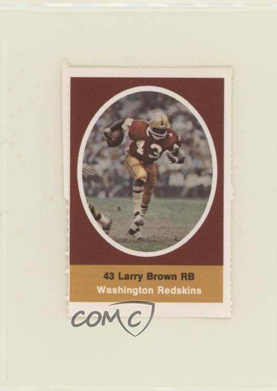 1972 Sunoco NFL Action Player Stamps Larry Brown eBay