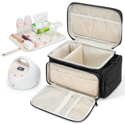 Breast Pump Bag for Spectra S1 and S2, Pumping Bag with Waterproof Mat