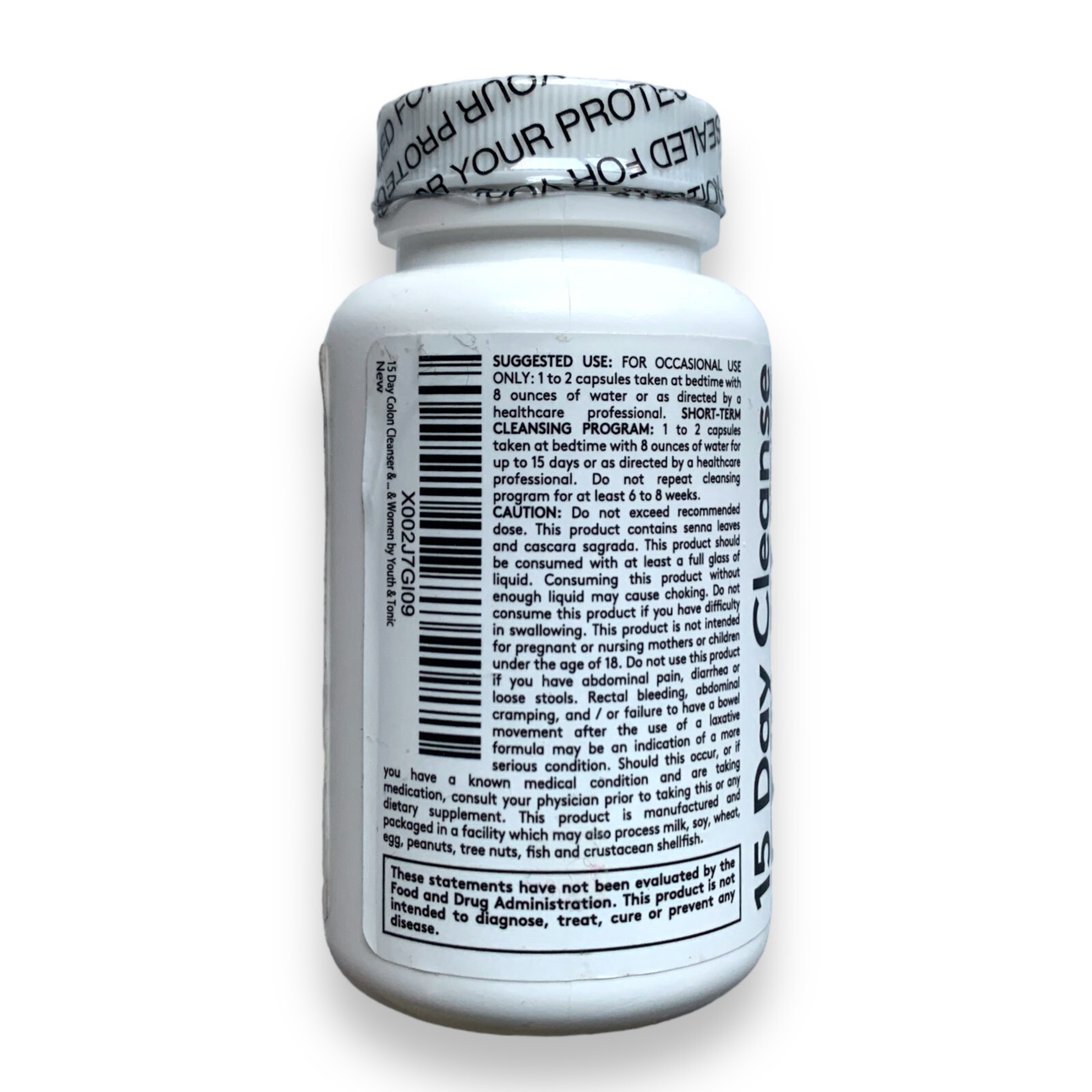 Youth & Tonic Water Weight Away 30 Capsules, Exp. 10/2024 NEW & SEALED