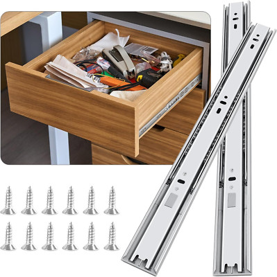 10 Inch Soft Close Drawer Slides 6 Pairs Ball Bearing Full Extension Cabinet Dra