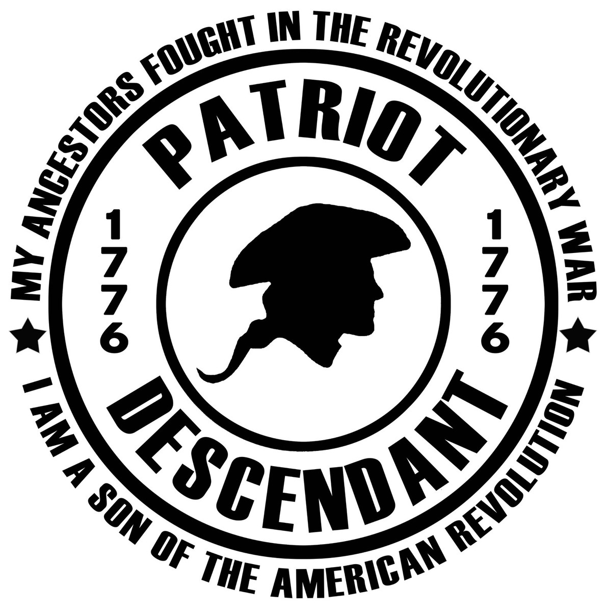 Patriot Son of the American Revolution - Vinyl Decal | eBay