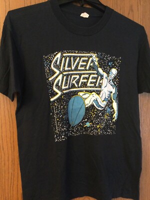 The Silver Surfer - 1988 Blue Shirt - XL - Screen Stars - Single