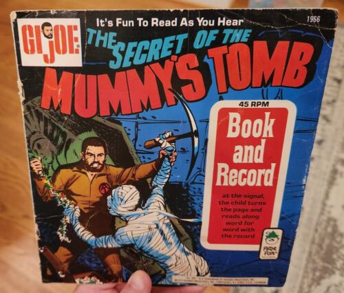 1973~G.I. JOE~THE SECRET OF THE MUMMY'S TOMB~PETER PAN~45RPM VINYL & SLEEVE ONLY