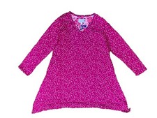 Nightgown Carole Hochman Heavenly Soft 100 cotton Pink Polka dots size L