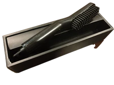 Salon Quality Styling Hair Straightener Brush Ceramic Tourmaline Black and Gold