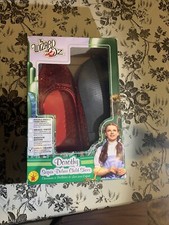 Rubie's Women's Wizard of Oz, Deluxe Adult Dorothy Sequin Shoes, Red, Large/9-10