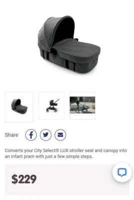 baby jogger city select lux bassinet kit