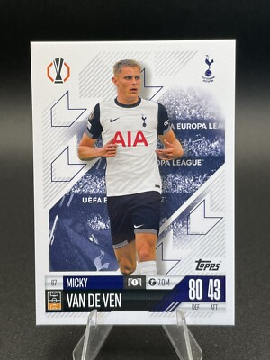Micky van de Ven Match Attax 2024/2025 Tottenham Spurs 24/25 Topps