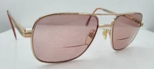 Vintage Clearvision Big Dan Gold Pilot Metal Sunglasses FRAMES ONLY