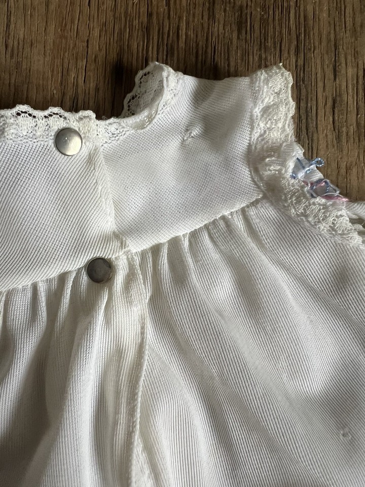 Original Vintage 16" TINY TEARS Smocked Dress with Replica Nappy