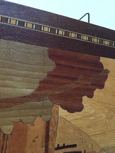 Vintage Noturno Intariso Inlaid Wood Wall Hanging - Picture 2 of 7