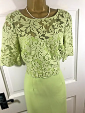 Kaliko Lime Green Lace Bodice Dress, UK 12, New with Tag RRP £129