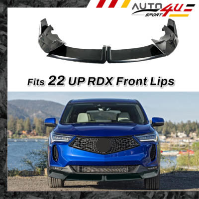Fits Acura RDX 2022-25 Front Lips Front Splitters Front Bumper Lower Lip Spoiler