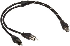 Rockford Fosgate RFITY-1F Audio RCA Cable Y-Adapter 1 Female to 2 Male Wire