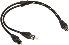 Rockford Fosgate RFITY-1F Audio RCA Cable Y-Adapter 1 Female to 2 Male Wire