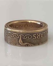 New Zealand Ring Two Dollar Coin Ring Handmade Ring Unique Gift Travel g