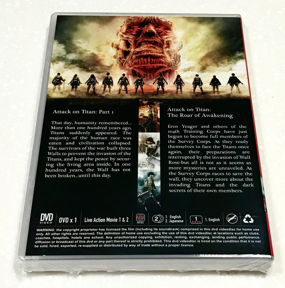 ATTACK ON TITAN Complete Edition Season 1-4 + SP+ 2 Movies English