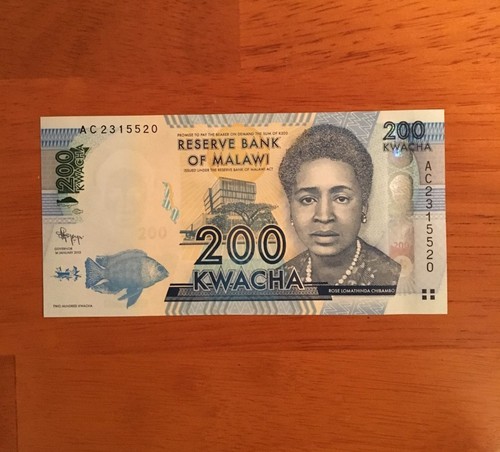 Malawi 200 Kwacha 2012 P-60 UNC  - Foto 1 di 2