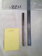 1 NEW 533 .2211" CHUCKING REAMER HSS. STRAIGHT FLUTE.  (X413)