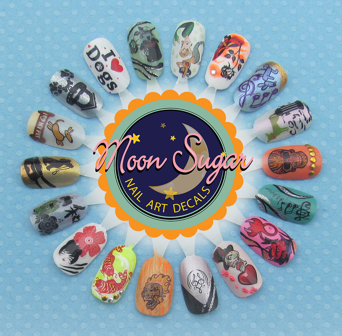 Blue Baby Footprints Nail Art Waterslide Decals Salon Quality! eBay