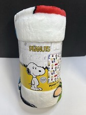 Peanuts His Gang Plush Fleece Throw Blanket 46" X 60" 100 Polyester