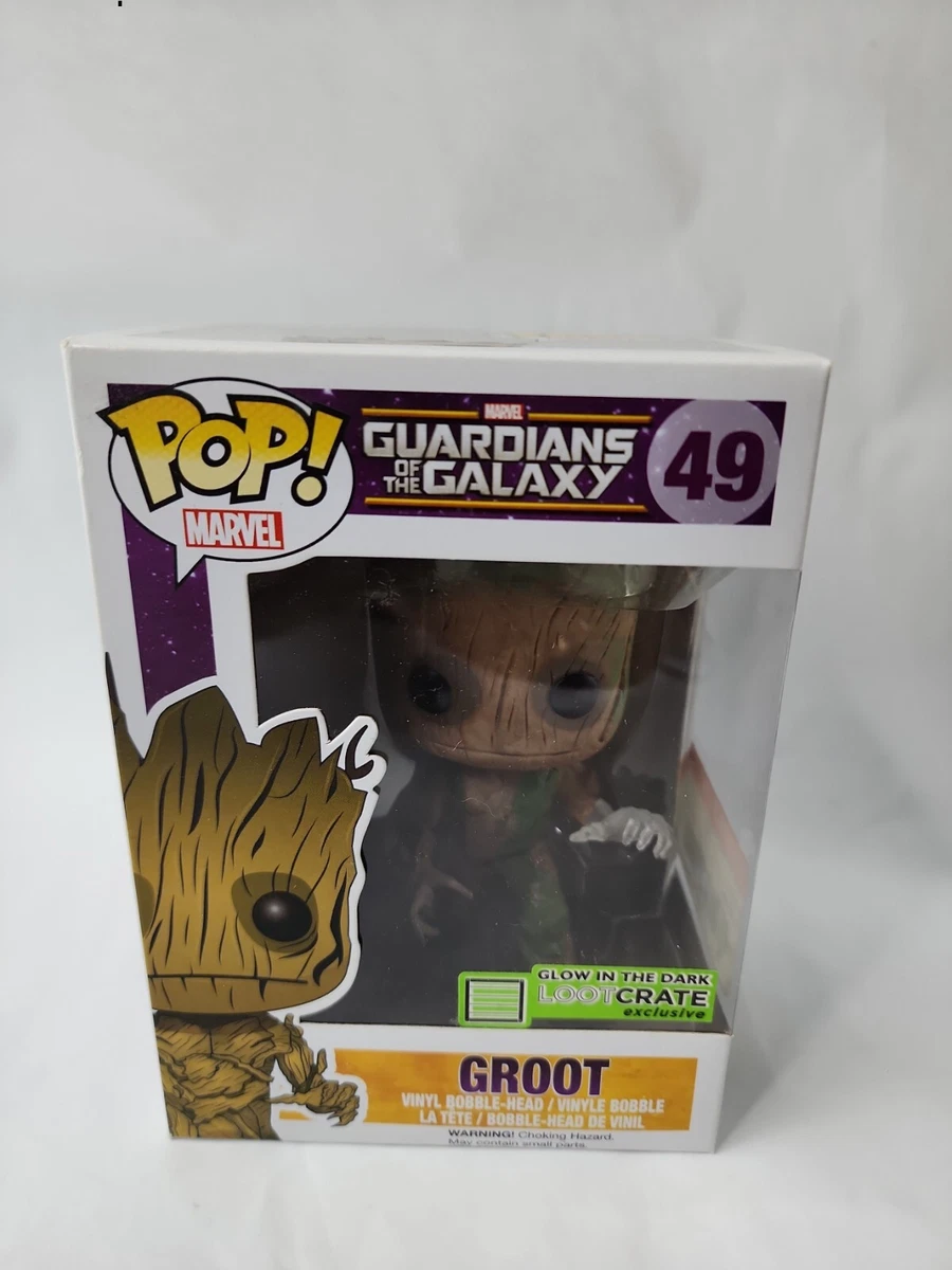 LootCrate Exclusive Funko Groot Glow in the Dark POP Vinyl