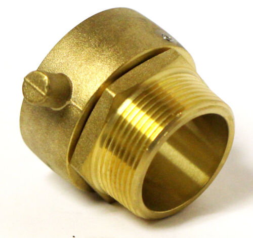 Adattatore idrante tubo antincendio 1-1/2"" NST (NH) donna girevole x 1-1/2"" maschio NPT snoot - Foto 3 di 4