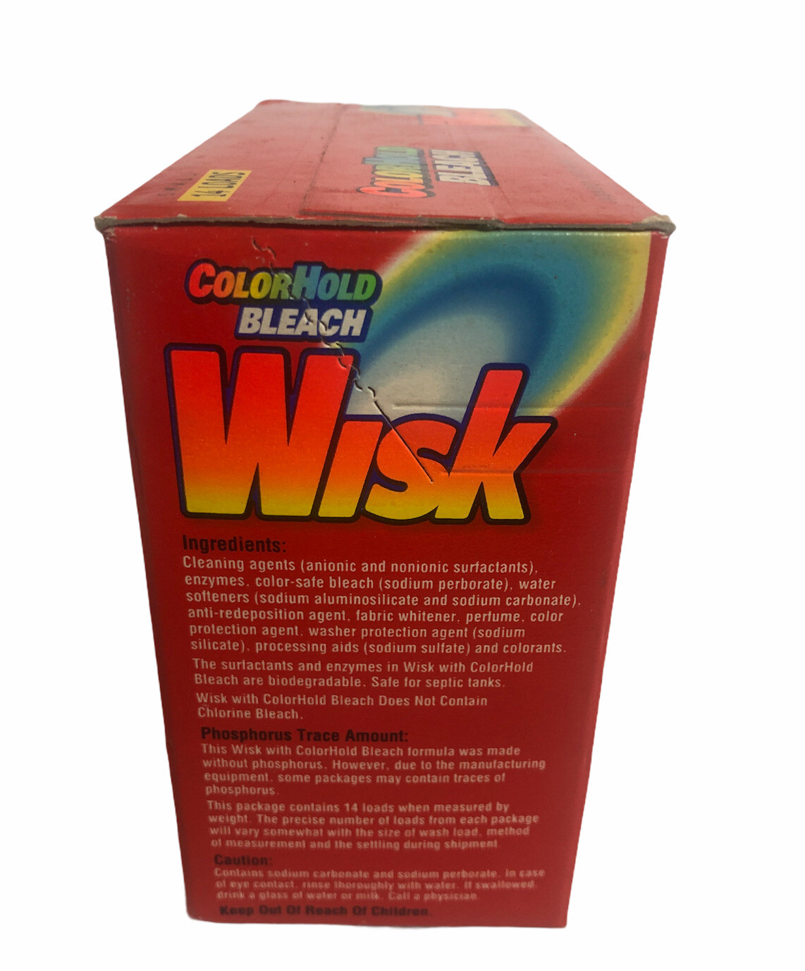 Wisk ColorHold Laundry Detergent Powder 2lbs 5 oz 1998 Lever Bros Co