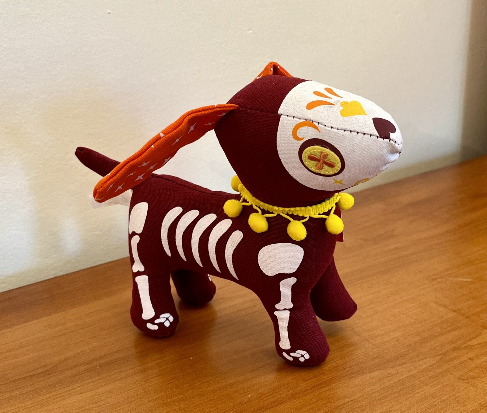 Peluche para perro Target Luis Pinto Día de Muertos Calavera 8" 2023 nuevo con etiquetas