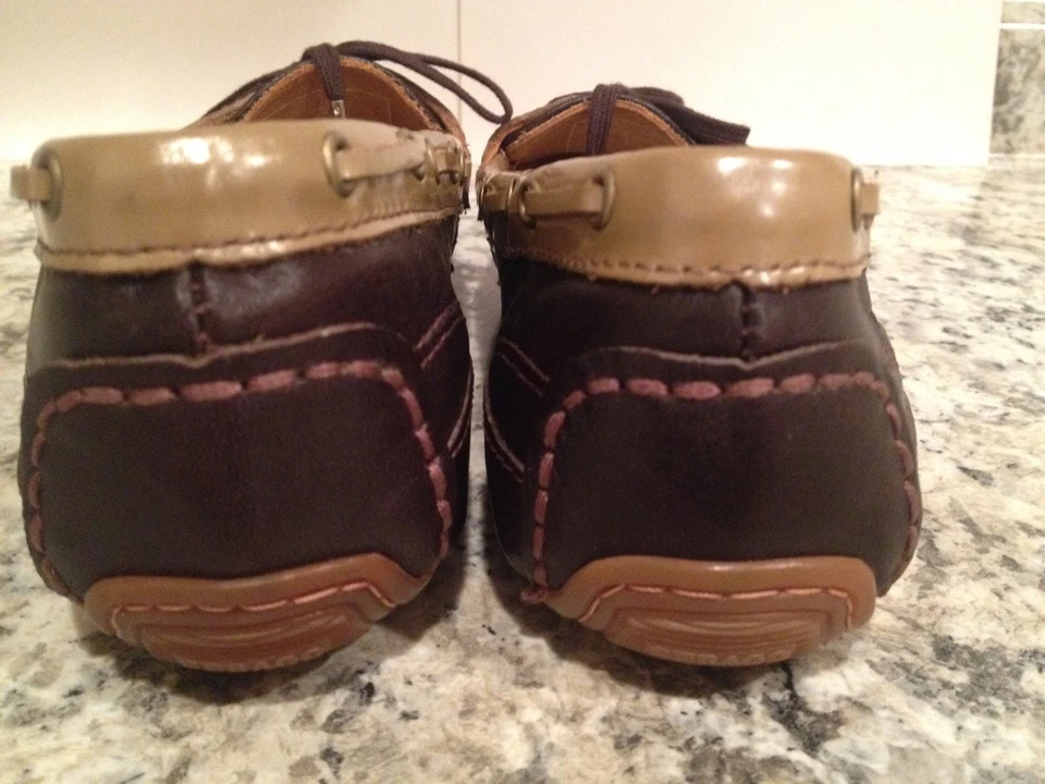 Sebago Bala Moccasins Loafers Boatshoes Leather Flat Dark Brown 5.5 M New - Image 4 of 4