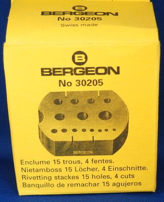 Bergeon 15 Hole Rivetting Stake
