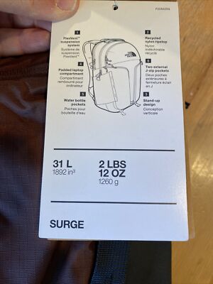 The North Face Womens Surge Backpack. Dark Oak Brown.NWT $129 | eBay The North Face Womens Surge Backpack. Dark Oak Brown.NWT $129 | eBay