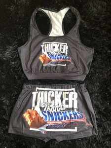 Snickers Booty Shorts & Crop Top Outfit | eBay