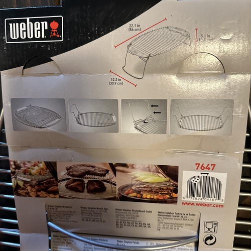 Weber Expansion Grilling Rack, 7647 - New In Original Packaging - Picture 7 of 15