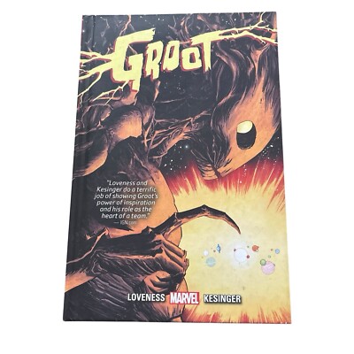 Groot Marvel Hardcover Graphic Novel Signed By Jeff Loveness & Brian Kesinger