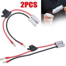 Waterproof Extension Cable Battery Charging Terminal Connector 10AWG 50Amp 2pcs