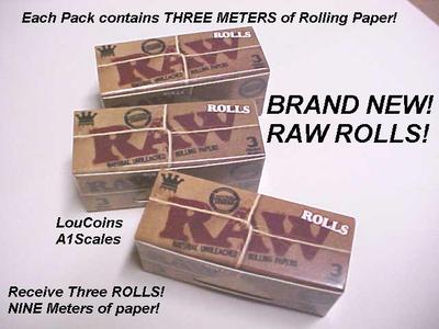 RAW Rolling Papers ROLLS KING SIZE Natural Cigarette Rolling Papers QUANTITY 3