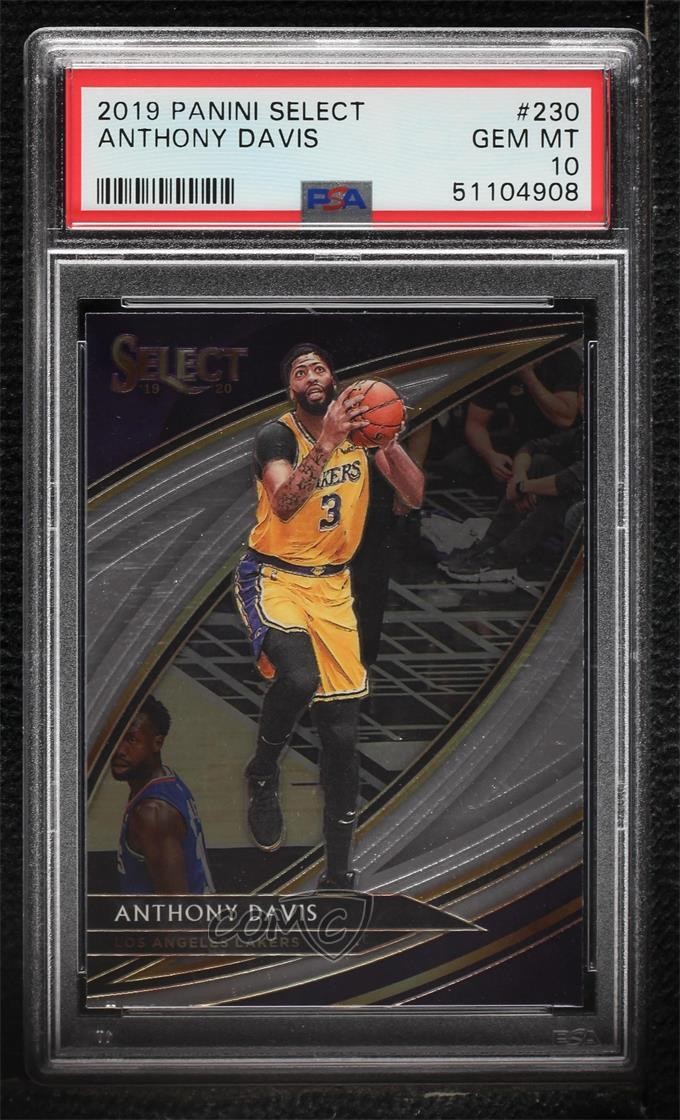 2019-20 Panini Select Courtside Anthony Davis #230 PSA 10 GEM MT 10n9