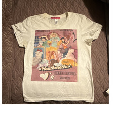 Heatherette Paris Hilton Henri Bendel Graphic Women  s Baby T Made in USA Size L
